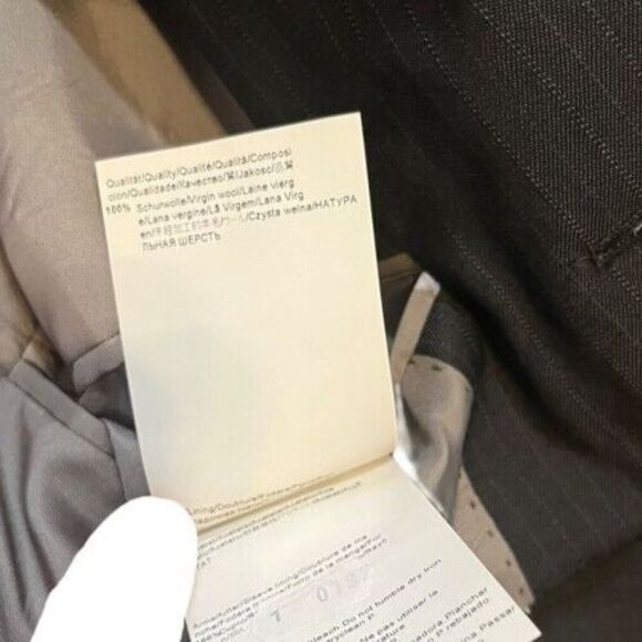 Hugo BOSS Rossellini Cinema Pinstripe Three Button Wool Sport Coat Mens Size 38R - Picture 10 of 11